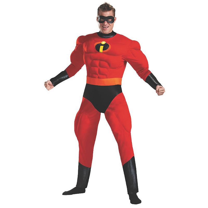 Disguise Mens Mr. Incredible Deluxe Muscle, 1 of 2