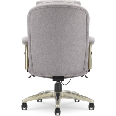 Light Gray Fabric Executive Ergonomic Swivel Chair with Adjustable Arms