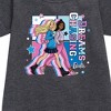 - Barbie - Chasing Dreams Graphic Short Sleeve Fleece Dress - 2 of 3