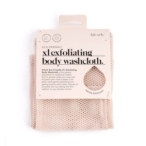 Kitsch XL Exfoliating Body Washcloth - Blush - 1 of 4
