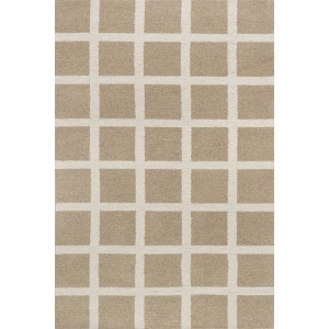 Frenshe Interiors x Rugs USA - Nepenthe Checked Wool Area Rug - 1 of 4