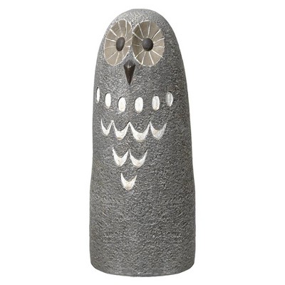 Design Toscano Oskar Ogling Outdoor Owl Garden Statue - Gray