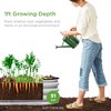 Best Choice Products 4x2x1ft Outdoor Raised Metal Oval Garden Bed, Planter Box for Vegetables, Flowers - 3 of 4