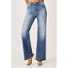 Women's Curvy Wide Leg Straight Jeans - RISEN - 4 of 4