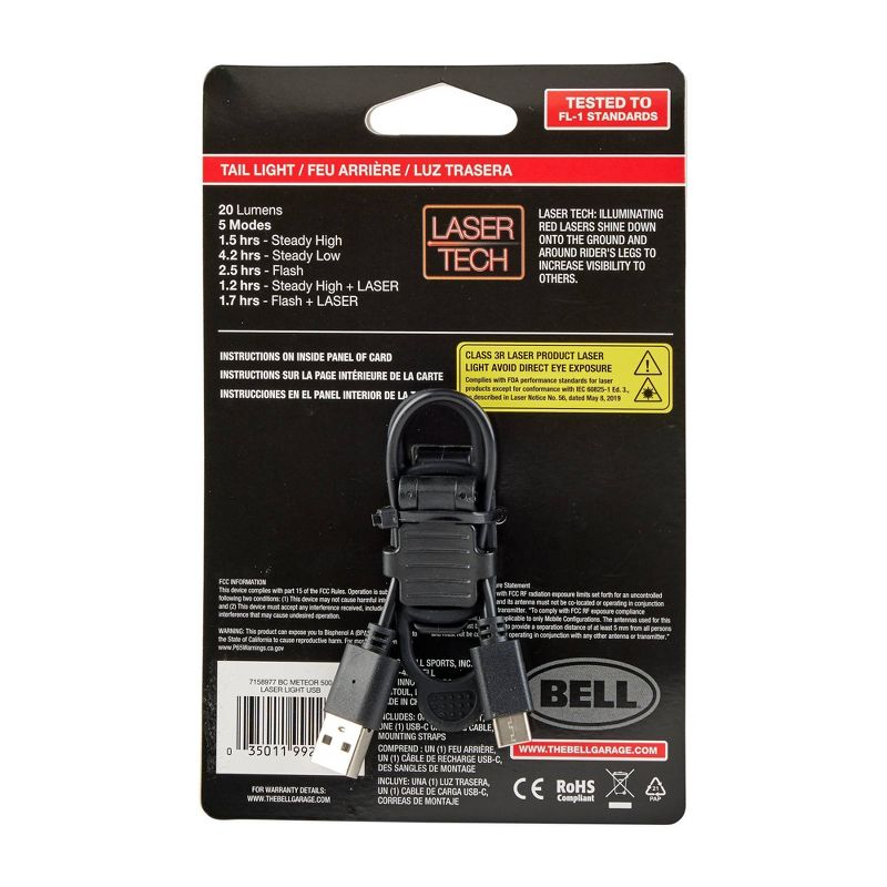 Bell Lazer Lane Tail LED Bike Light, 5 of 8