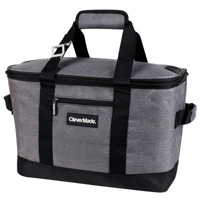 Photo 1 of CleverMade SnapBasket Soft Sided 30L Collapsible Cooler - Heather Charcoal/Black