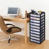 VEVOR Plastic Storage Organizer, 10-Tier Large Capacity with Organizer Top, Black Frame Only, PP Material Multifunctional Scrapbook Storage, Black - 2 of 4
