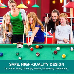 Folding Pool Table, 55" Portable Pool Billiard Table for Living Room,Play Room, Small Billiard Table with 2 Cue Sticks,16 Balls,Triangle Chalk Brush - 1 of 4