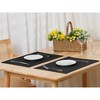 Unique Bargains Waterproof Reversible Vinyl Faux Leather Placemats 19 x 13 Inches 6 Pcs - 2 of 4