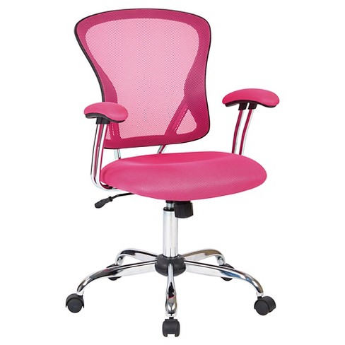 Juliana Task Chair Pink Mesh Osp Home Furnishings Target