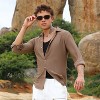 Campus Sutra Men Men's Mocha Brown Hive-Textured Shirt - 2 of 4