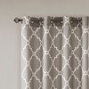 PAGED Curtains Fretwork Print Grommet Top Window Curtain Panel Privacy Assured with Light Filtering for Bedroom, Living Room - 2 of 4
