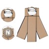 INSPIRE CHIC Women's Rhinestone Ribbon Brooch Pre-Tied Bow Tie 1 PCS - 3 of 4