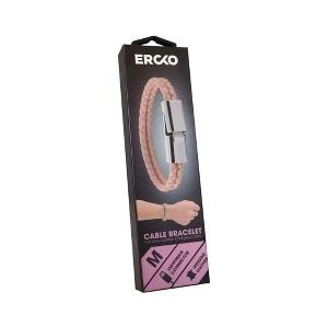 Ercko Size M Cable Bracelet for iPhone 11, XR, 11 Pro, XS, 8, 7, 6, 5, - Brown - 1 of 3