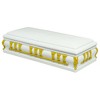 Deluxe White Casket for WWE & AEW Wrestling Action Figures [Loose, No Base] - 2 of 4