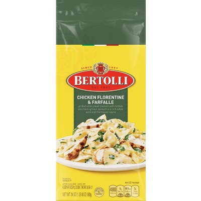 Bertolli Frozen Chicken Florentine & Farfalle - 24oz : Target