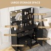 Makeup Vanity with Lighted Mirror & Lots Storage Cabinet, 3 Lighting Modes - 3 of 4
