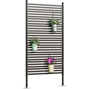 72" H×36" W Freestanding Plastic Privacy Screen for Outdoor Patio - Heavy-Duty Resistant Decorative Fence Panel | Weatherproof Design - 1 of 4