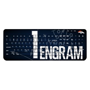 NFL Denver Broncos Players Game Tactic Wireless USB Keyboard - 1 of 4