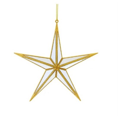 Kurt Adler Plastic Gold Mirror Star Christmas Ornament