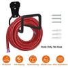 LakeForest"Heavy Duty Iron Wall Mounted Hose Holder, 66LBS Load Capacity, Garden, Garage, Yard Storage"Black - 3 of 4