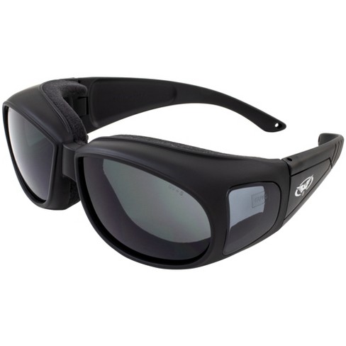 Global Vision Eyewear Outfitter Safety Motorcycle Fit Over Glasses With Smoke Lenses Target