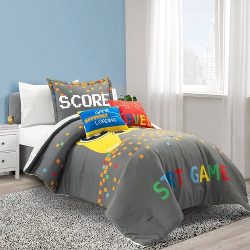 Grey and yellow comforter set target best sale