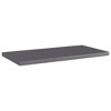 vidaXL Sleek High Gloss Gray Bookshelf Boards, 15.7"x7.9"x0.6", Engineered Wood, Set of 4 - 2 of 4