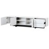 Grungis 2 Drawers TV Stand with 3 Cabinets for TVs Up to 80 Inch,Console Table with High Gloss UV Surface for Bedroom,Living Room - 4 of 4