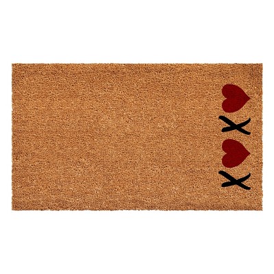 Calloway Mills Vertical XOXO Doormat (Tan/Black 17 In. x 29 In. x 0.60 In.)