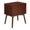 NicBex 2 Drawers Nightstand with Round Knobs,Bedside Table with Storage Space,Mid-Century Modern Side Table for Bedroom - 2 of 4