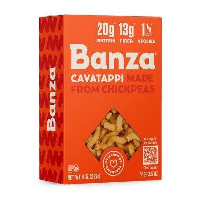 Banza Cavatappi Pasta from Chickpeas Noodles, 8oz (Pack of 2)