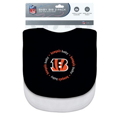 MasterPieces NFL Cincinnati Bengals Baby Fanatic 2-Pack Bibs