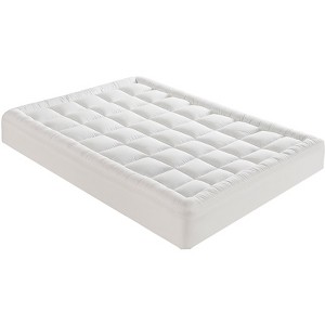 Itopfox King Size Cooling Breathable Mattress Topper, Quilted Fitted Mattress Protector, Soft Pillow Top Cover with Deep Pocket, Machine Washable - 1 of 4