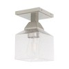 Livex Lighting Aragon 1 - Light Flush Mount in  Brushed Nickel - 3 of 4