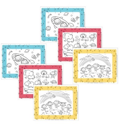 J.L. Childress Healthy Habits Disposable ColorMe Placemats