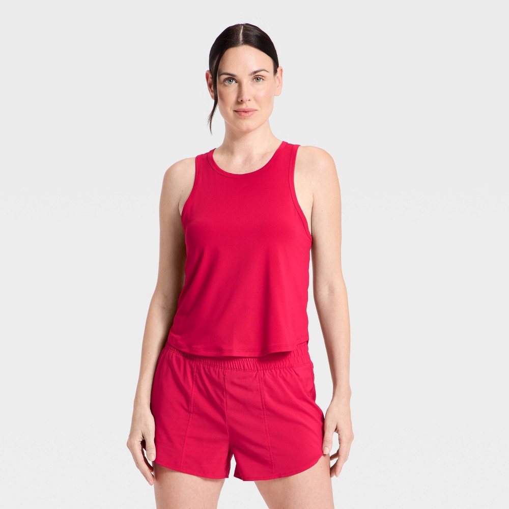 Women's Mesh Back Run Tank Top - All In Motion™ Red S
