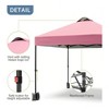 Garvee 10'x10' Outdoor Canopy Tent with Sidewall, Pop up Canopy with Vented Roof, Portable Instant Camping Beach Canopy Tents - 4 of 4