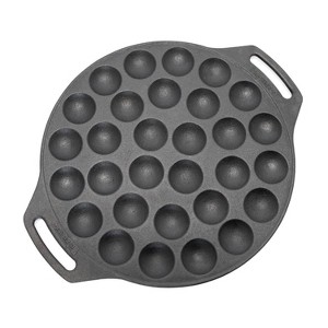 Petromax Cast Iron Poffertjes Pan for Hygge Kitchen or Camping, Ebelskivers/Aebleskivers Griddle Cookware Conducts Heat Evenly - 1 of 4
