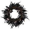 26" Pretty Morbid Pink Carnation Halloween Wreath - National Tree Company - 4 of 4