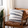 Imani Knit Pillow - Dark Grey/Light Grey/Natural - 20"X20" - Safavieh - image 2 of 3