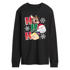 Men's - Rudolph - Rudolph Ho Ho Ho Long Sleeve Graphic T-Shirt - 1 of 3