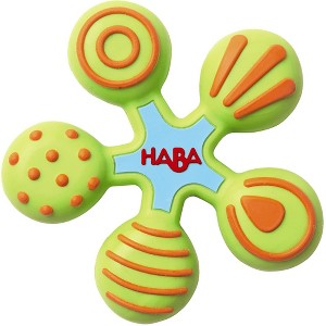 HABA Silicone Teethers for Babies 6-18 Months - Star Design Silicone Teether Ring and Grasping Toy for Safe Sensory Development - 1 of 3