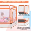 BestParts 55" Kids Trampoline with Safety Net & Balls – Indoor & Outdoor Mini Bouncer for Toddlers - 4 of 4