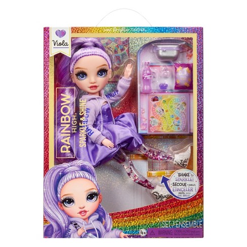 Rainbow High 11 Sparkle Shine Fashion Doll With Purple Hair blue Eye Target