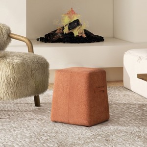NicBex 14" Tapered Square Ottoman Modern Upholstered Ottoman Foot Rest with Soft Fabric for Living Room - 1 of 4