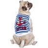 Parisian Pet 'Captain' Fun Sailor Dog Outfit – Soft and Breathable Nautical Pet Wear for Small Dogs & Cats, Blue & White Stripes - 3 of 4