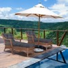 Aoodor 76" x 22" x 5.1" Polyester Tufted Chaise Lounge Cushion, Water-Resistant & Fade-Resistant Cushion for Outdoor Wicker Chaise Lounge Use, 2 Pack - 2 of 4
