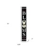 HomeRoots 72" Black And White Solid Wood Blooms Welcome Porch Sign - 3 of 4