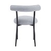 NicBex Dining Chairs Set of 2 Stool Upholstered Chair Mid-Century Modern Curved Backrest Chair with Metal Legs for Kitchen - 4 of 4